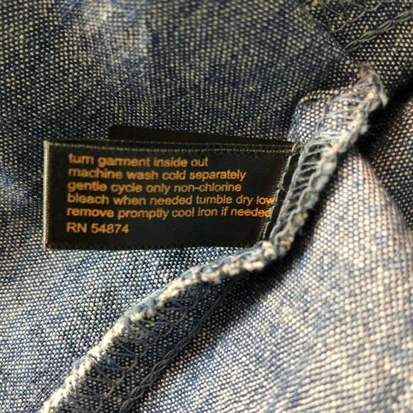 Outback Red Anchor Print 100% Cotton Button Down Shirt Size XS - Picture 9 of 11